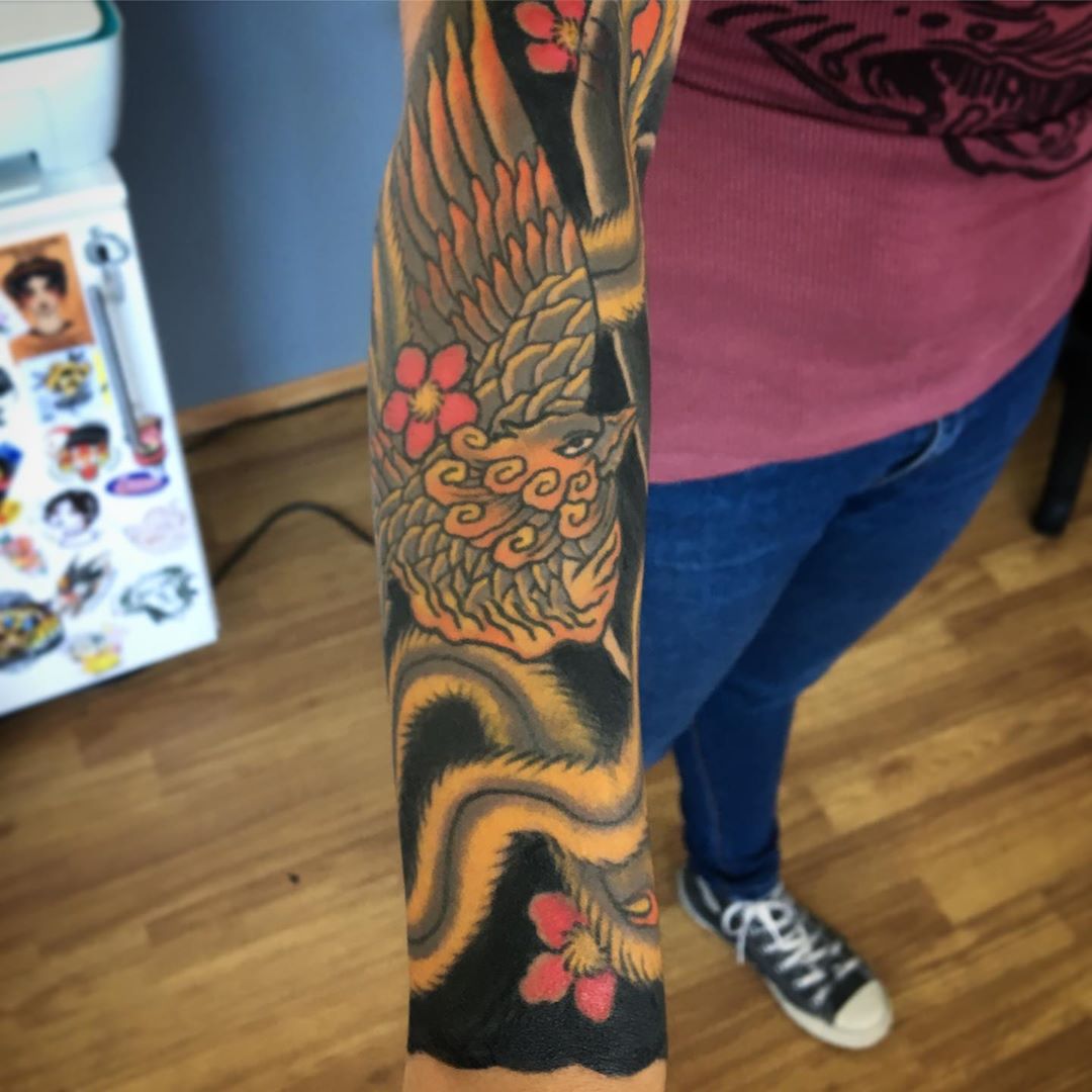 Our Neo Traditional Work  Mantle Tattoo