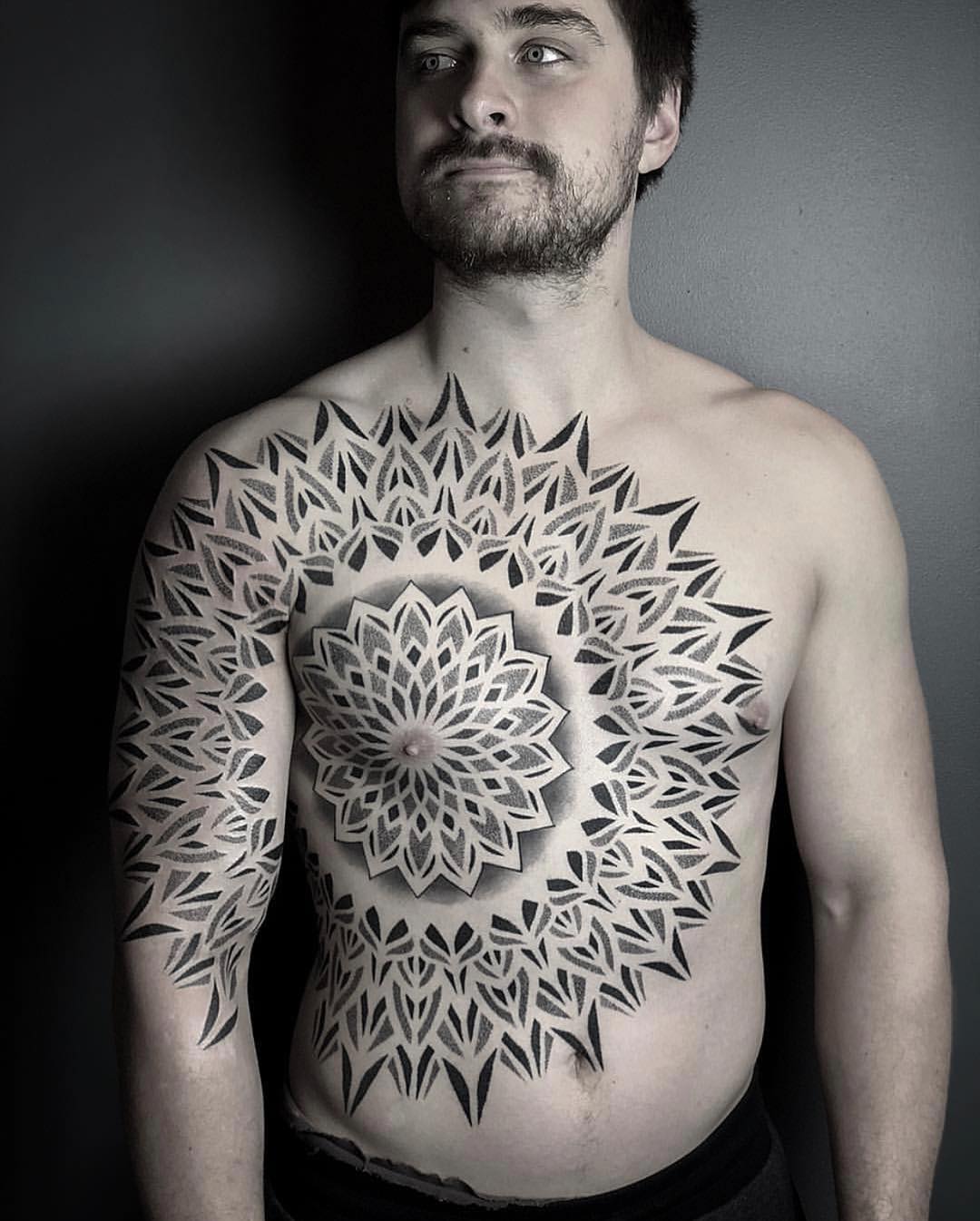 geometric-tattoo-style-chest