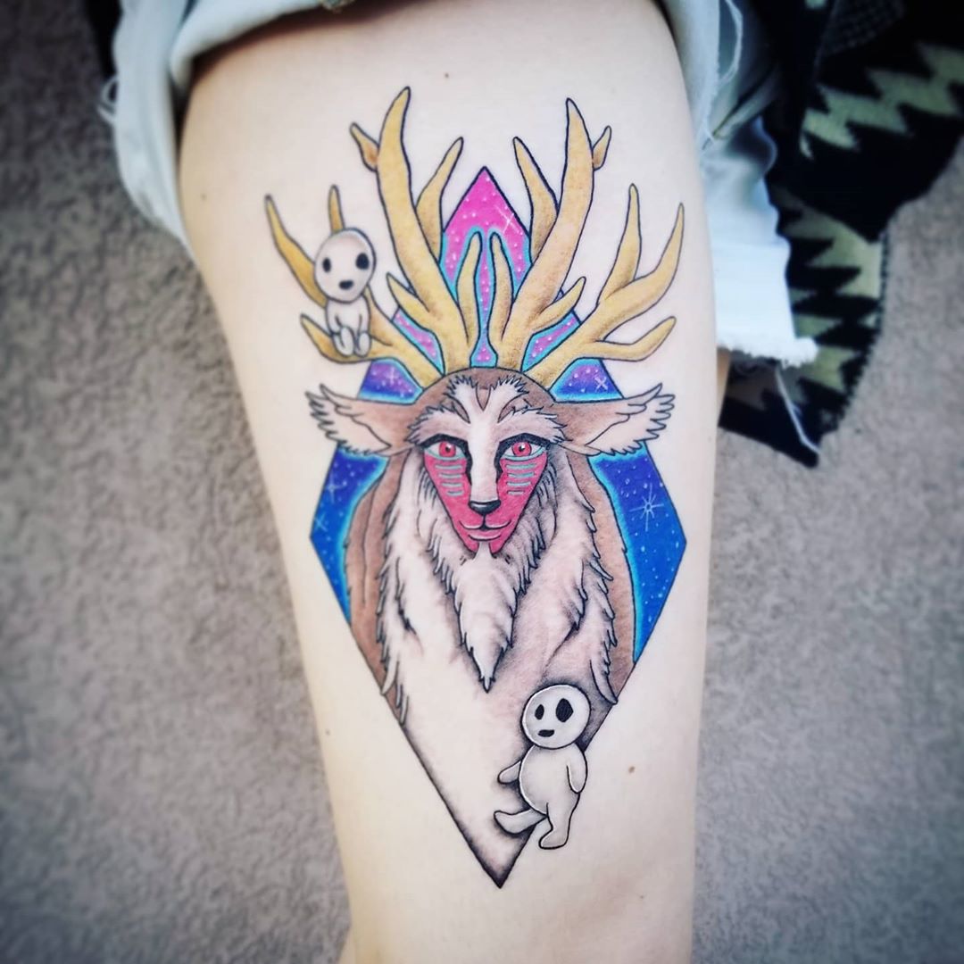 65 Princess Mononoke Tattoo Designs  Ideas You would Love