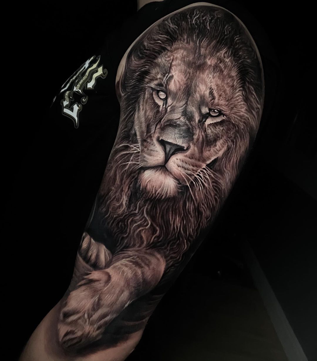 Lion Tattoo - 63+ Brilliant Lion Tattoos Designs And Ideas | Lion tattoo  design, Lion tattoo, Lioness tattoo