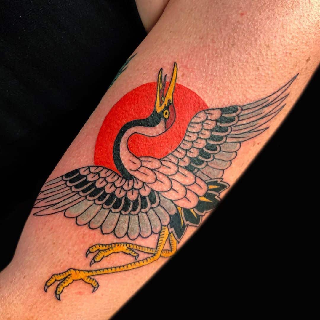 50 Adorable Crane Tattoo Ideas  nenuno creative