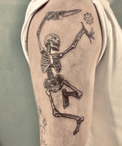 skeleton-covid19-tattoo