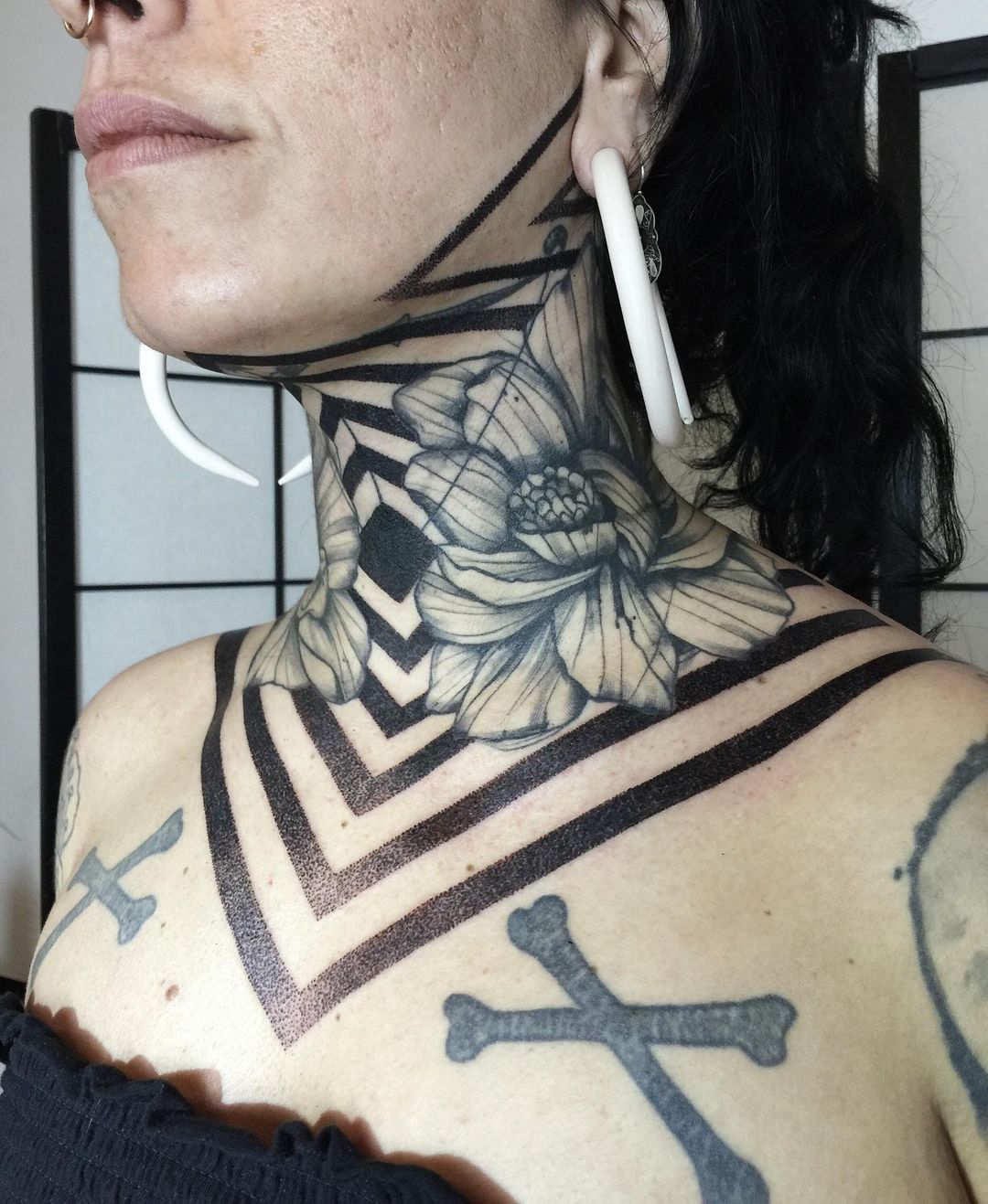 40 Modern Rose Tattoos For Neck Tattoo Designs TattoosBagcom #63 40 Modern Rose Tattoos For Neck Tattoo Designs TattoosBagcom