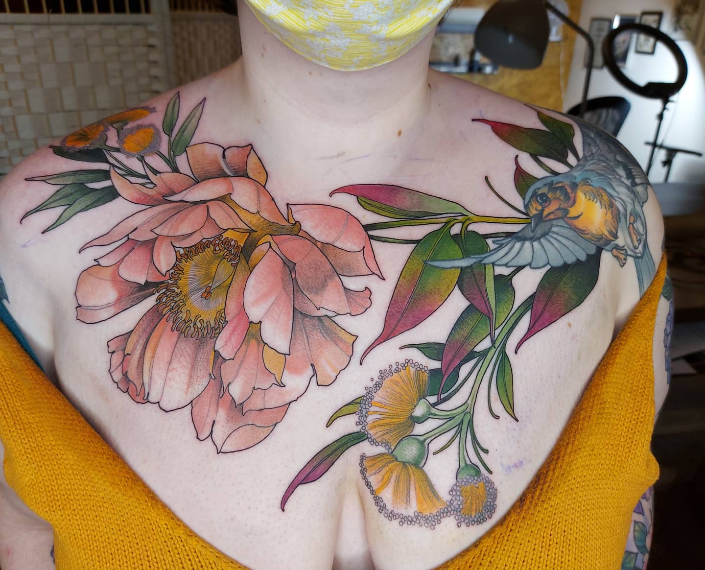 lucy-o-connell-tattoo-artist-birds-flowers-chest