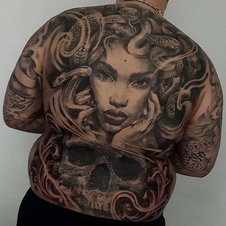 100 Beautiful Medusa Tattoos Youll Need to See  Tattoo Me Now