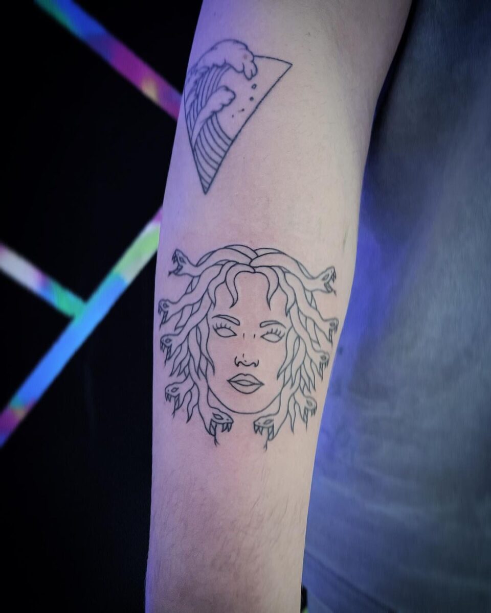 simple medusa tattoos