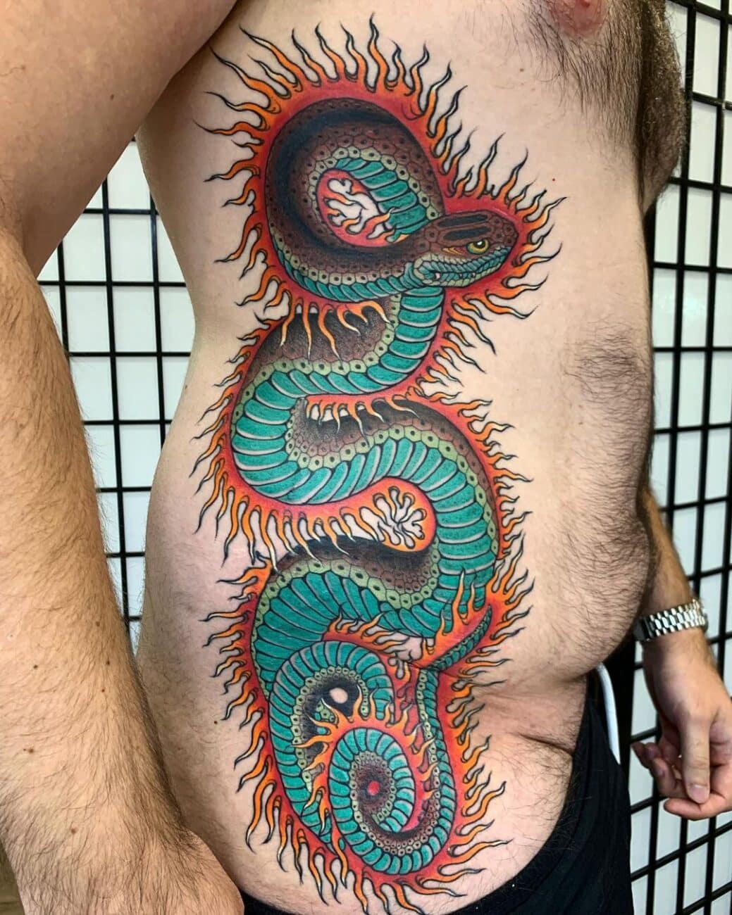 claudia-de-sabe-snake-tattoo