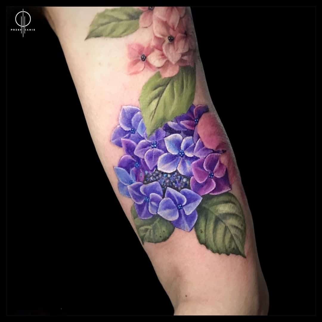 20 Best Hydrangea Tattoo Designs with Ideas and Meanings  Body Art Guru