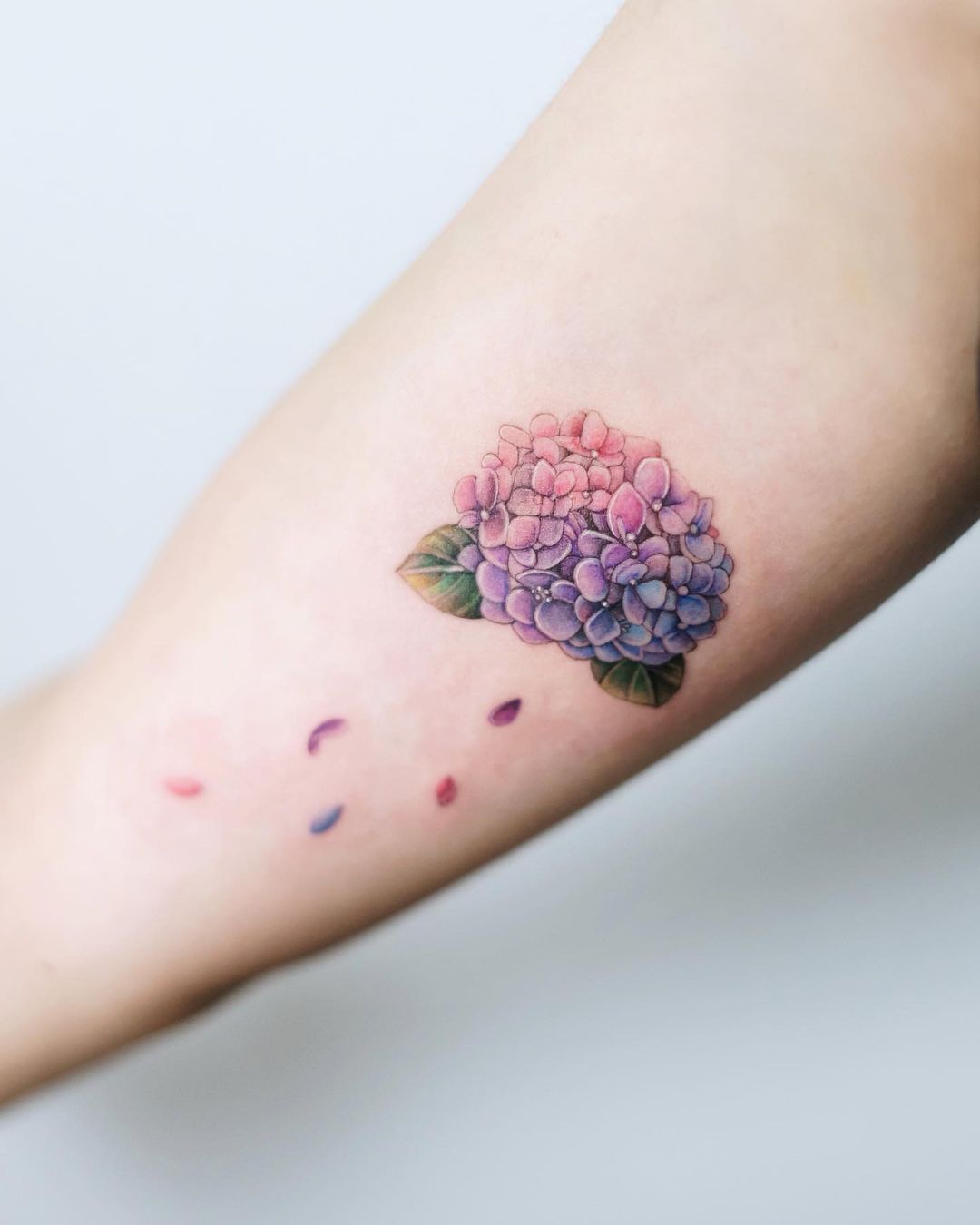 Pretty Hydrangea Flower Tattoo Ideas  Meaning  Tattoo Glee