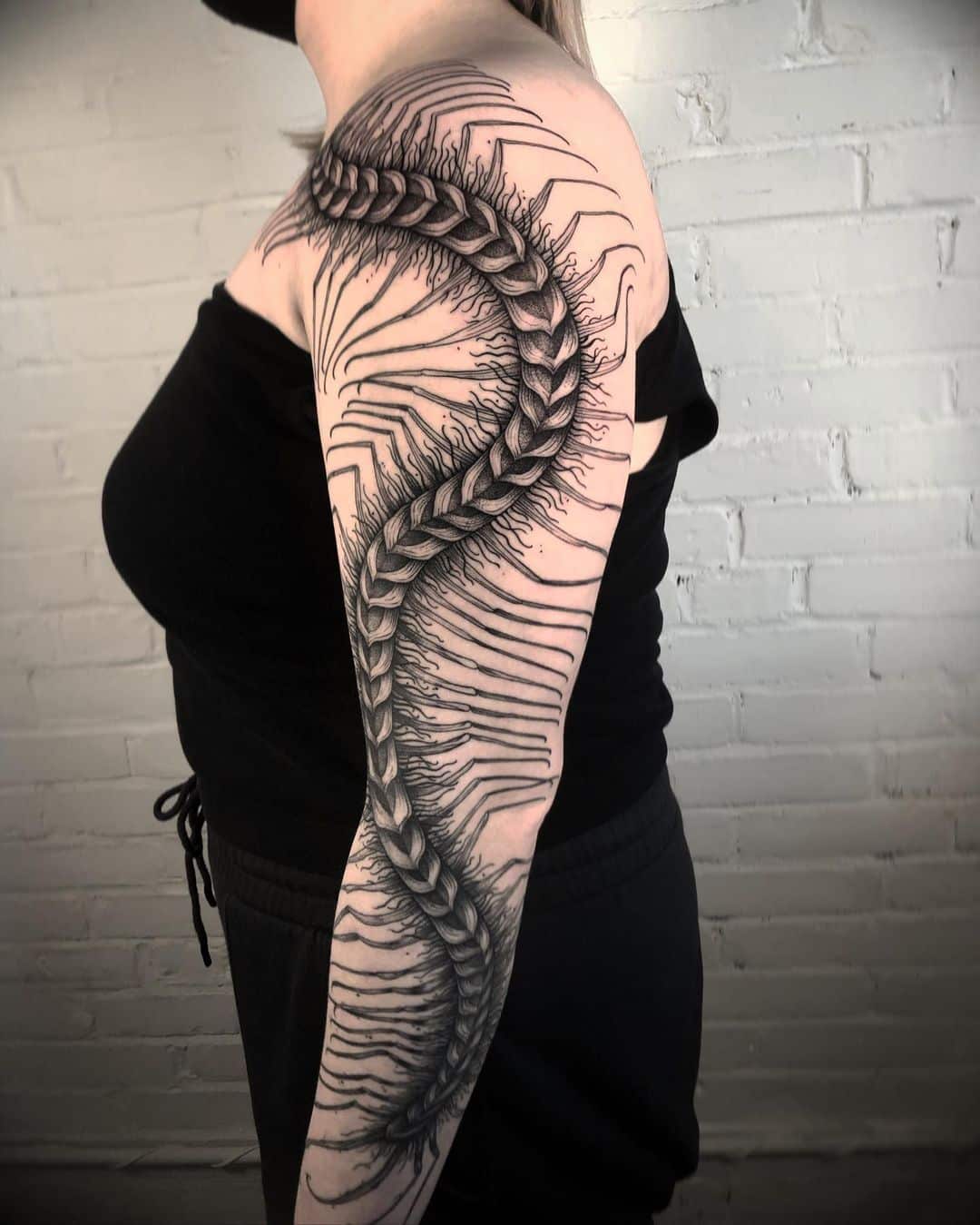 centipede-tattoo-entire-arm-dr-strange