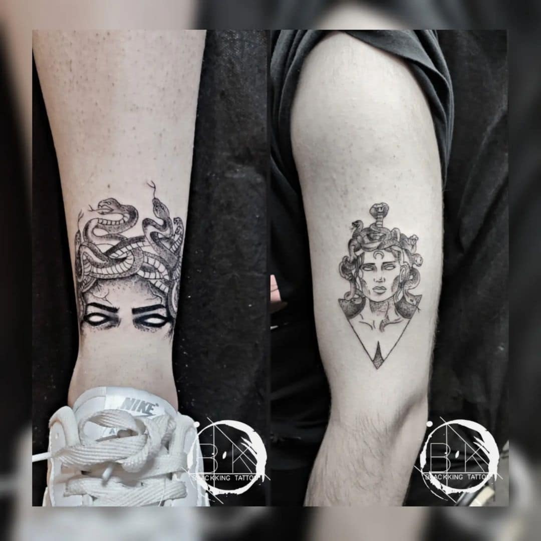 double medusa tattoo edirne dovme