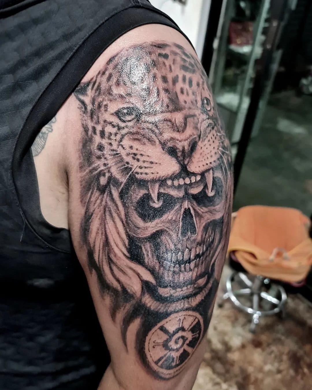 Jaguar Jungle Full Color Sleeve | Remington Tattoo Parlor