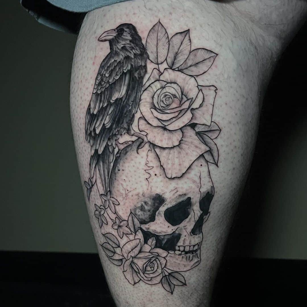 maddie-sutton-skull-crow-tattoo-cleveland