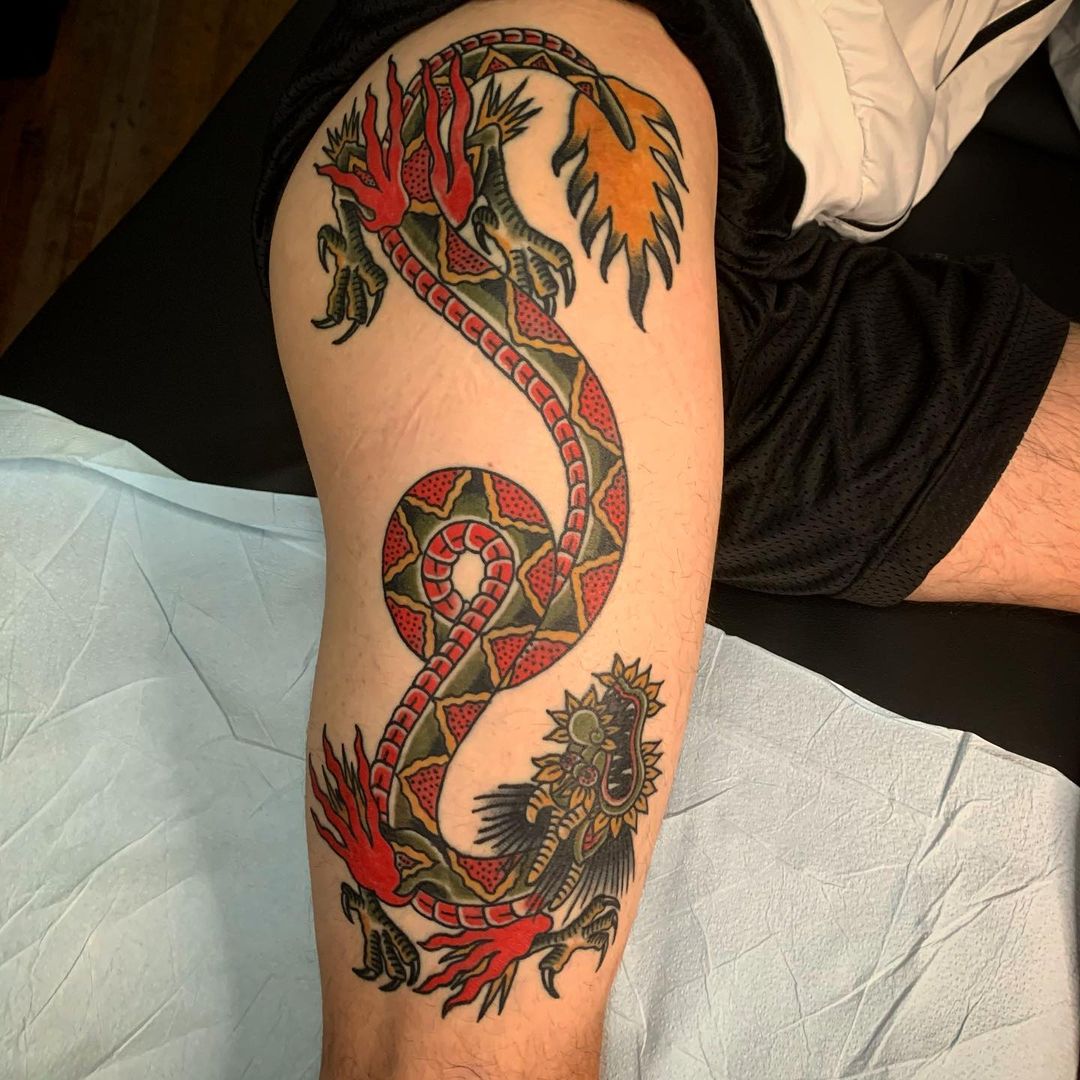 american-traditional-dragon-color-tattoo-justin-mccrocklin
