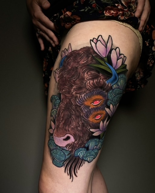 igor puente two eyed buffalo tattoo