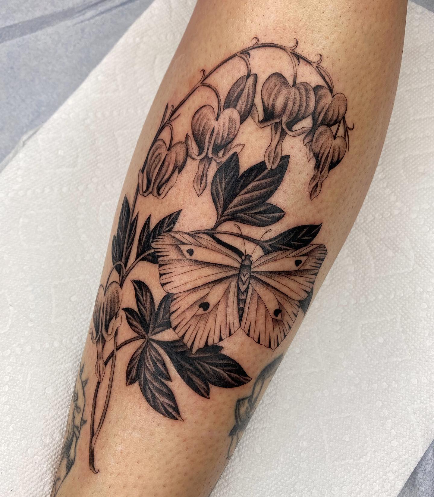 portland tattoo shops lorin devine butterfly flower