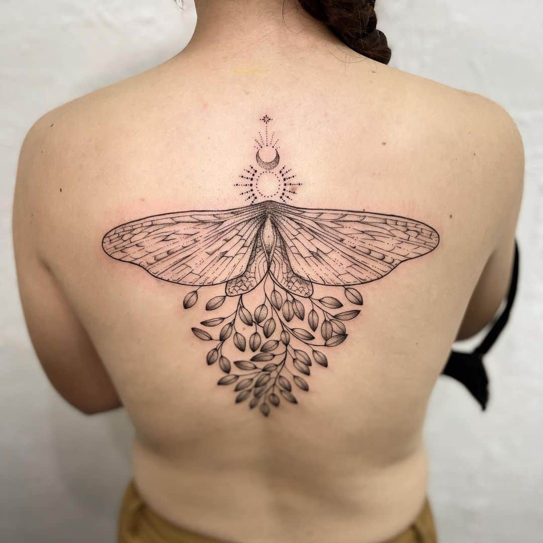 tattoo shops san francisco ale rosa moth back tattoo