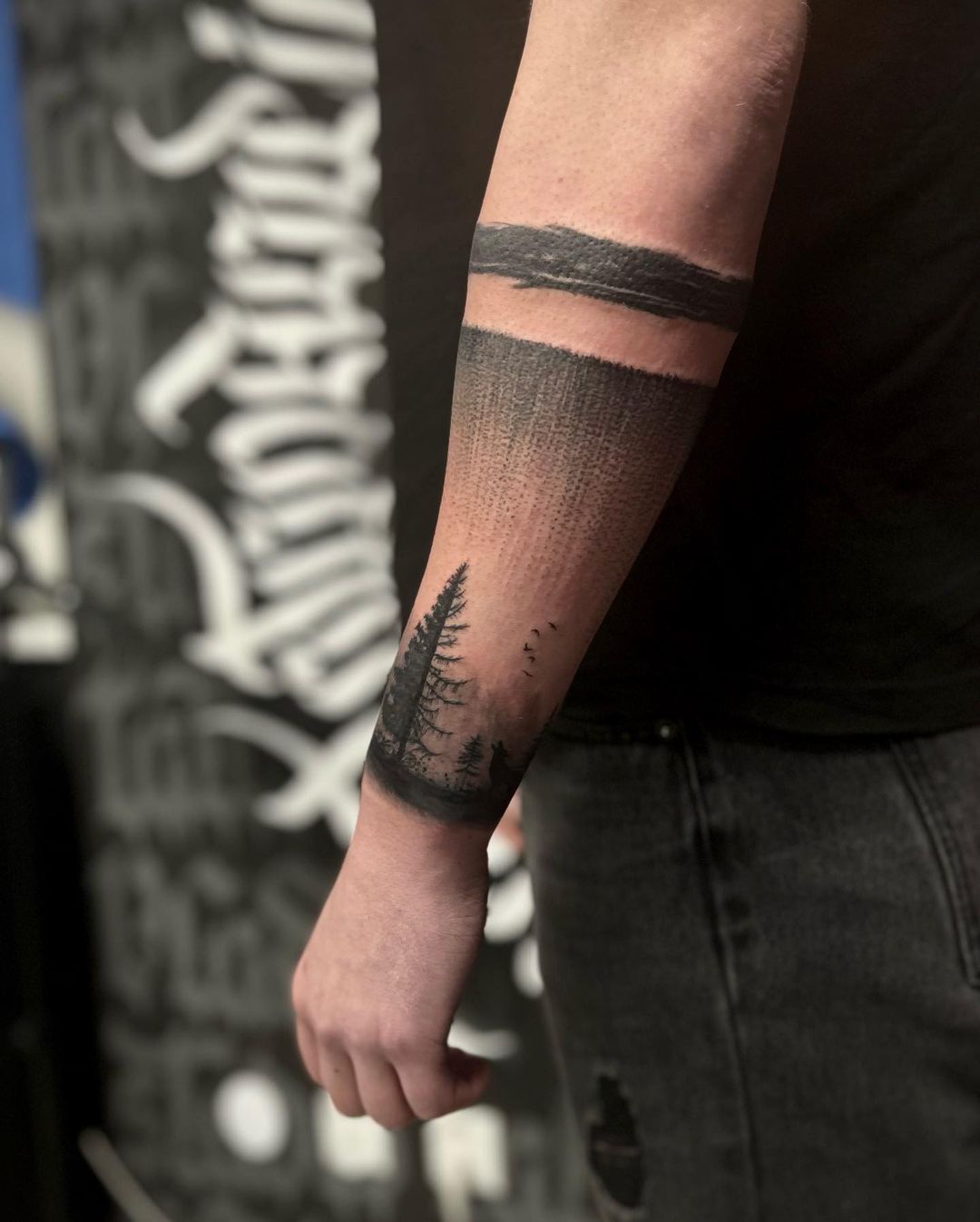 cltic forearm tattoo for men