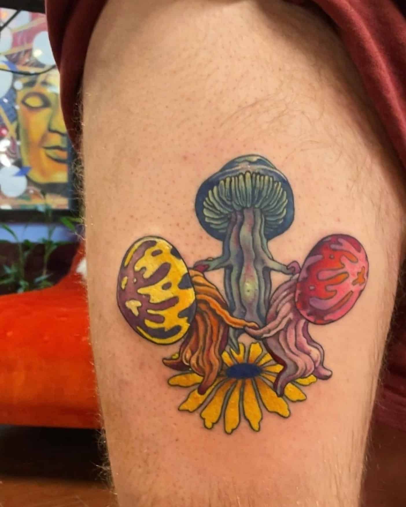 sam-woodson-charlotte-nc-tattoo-shop-mushroom-color-tattoo