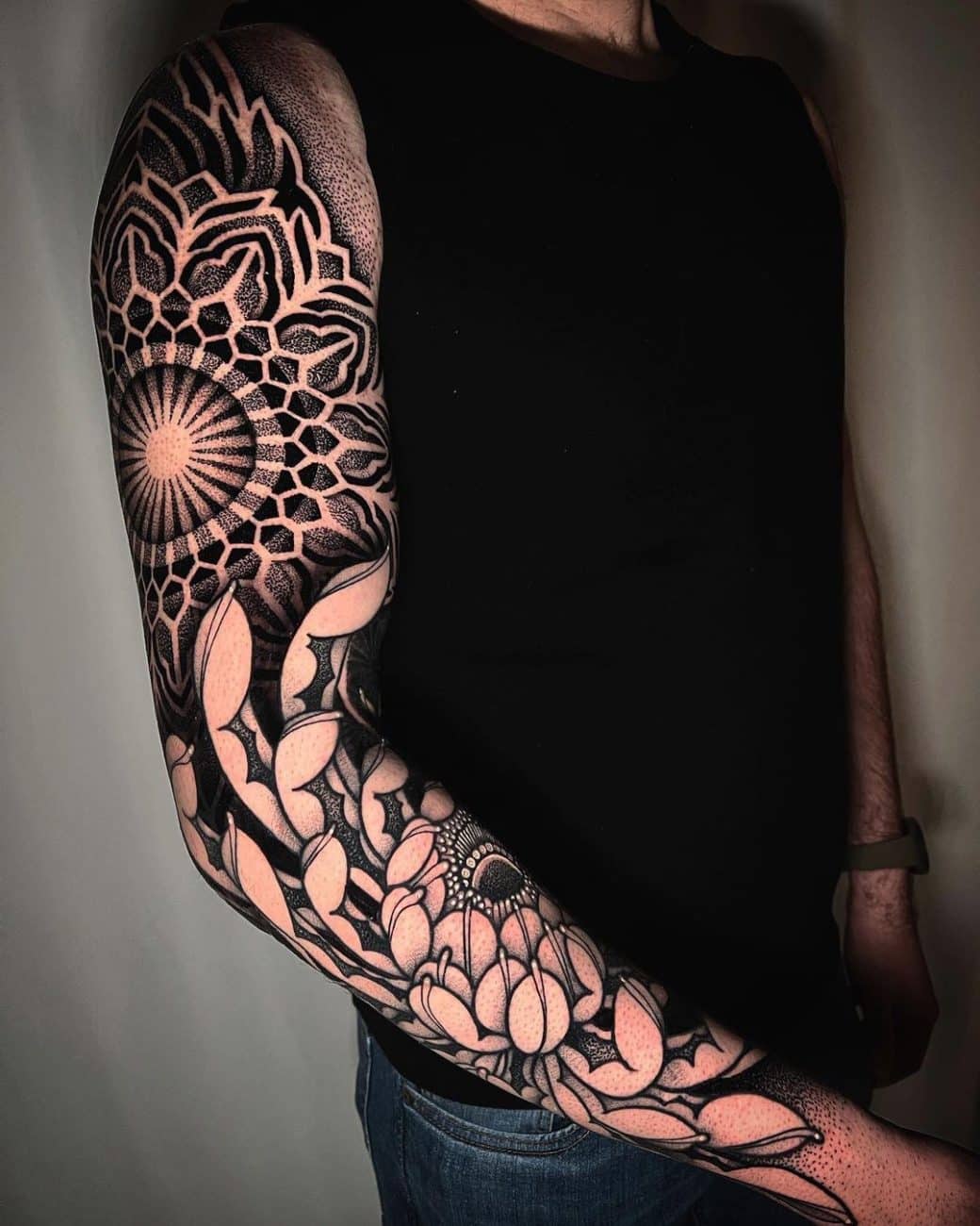 blackwork-arm-sleeve-tattoo-clement-berdah