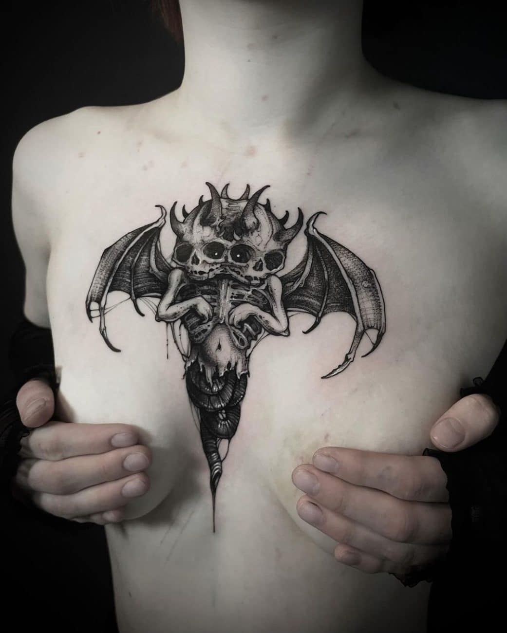 dark-style-demon-blackwork-tattoo-julia-shikari