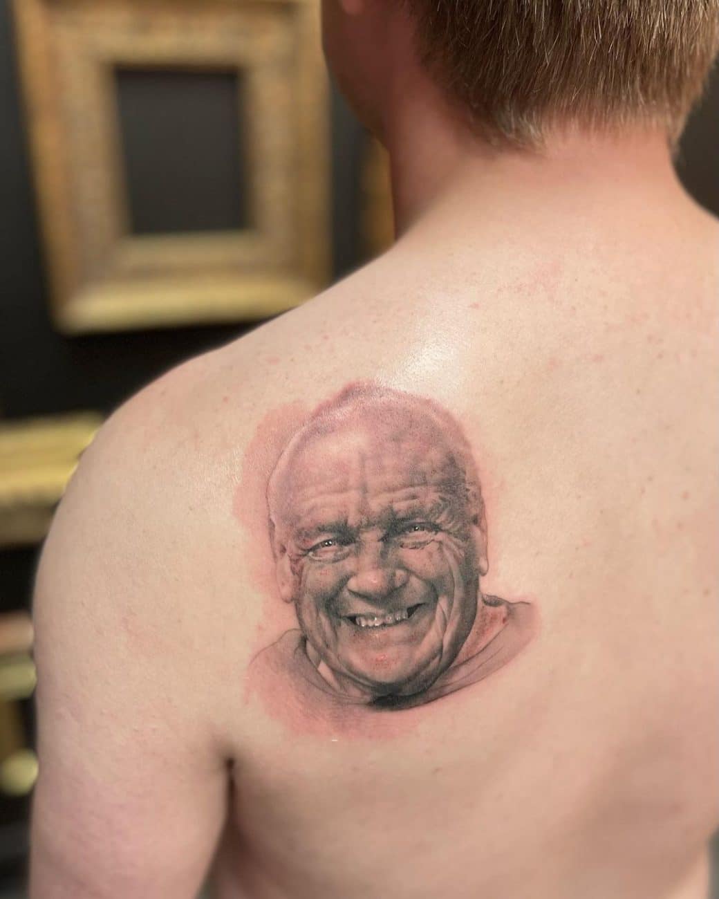 la tattoo shops zoey taylor old man portrait