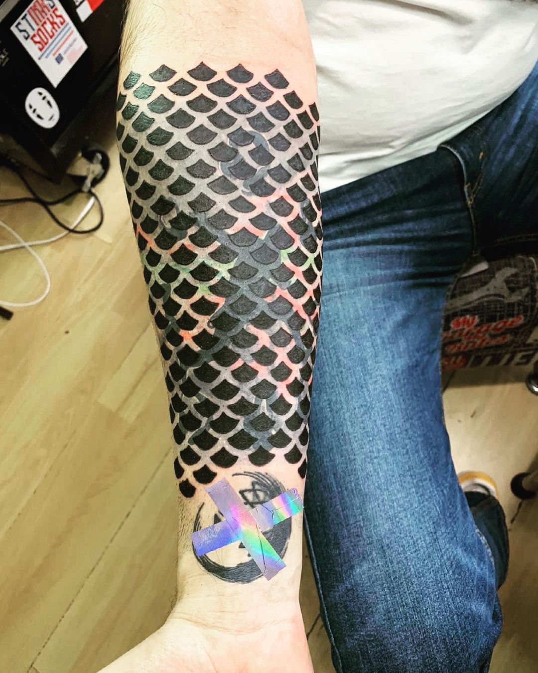 mermaid scales tattoo on legsTikTok Search