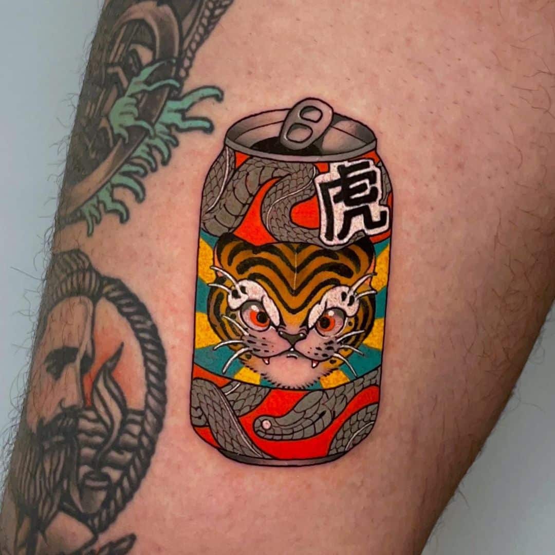 Neo japanese fish tattoo.