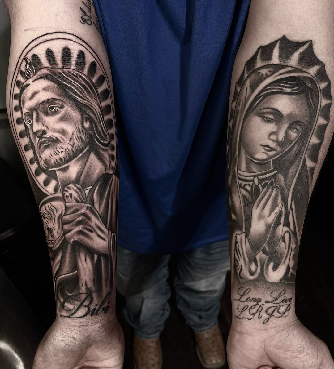 Aisle 9 Tattoo - @zacharygoodart wrapped up this Mother Mary tattoo on  @ncrank23 over the last few days, and we have to share how fantastic it  came out! Nathan is a delight,