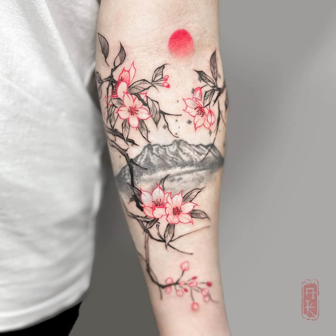 cherry-blossom-mountain-tattoo-ola-kotlarska-krakow
