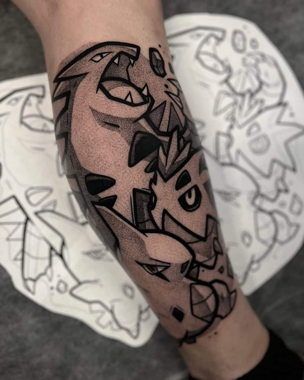 tyranitar-pokemon-tattoo-sourgangstattoo