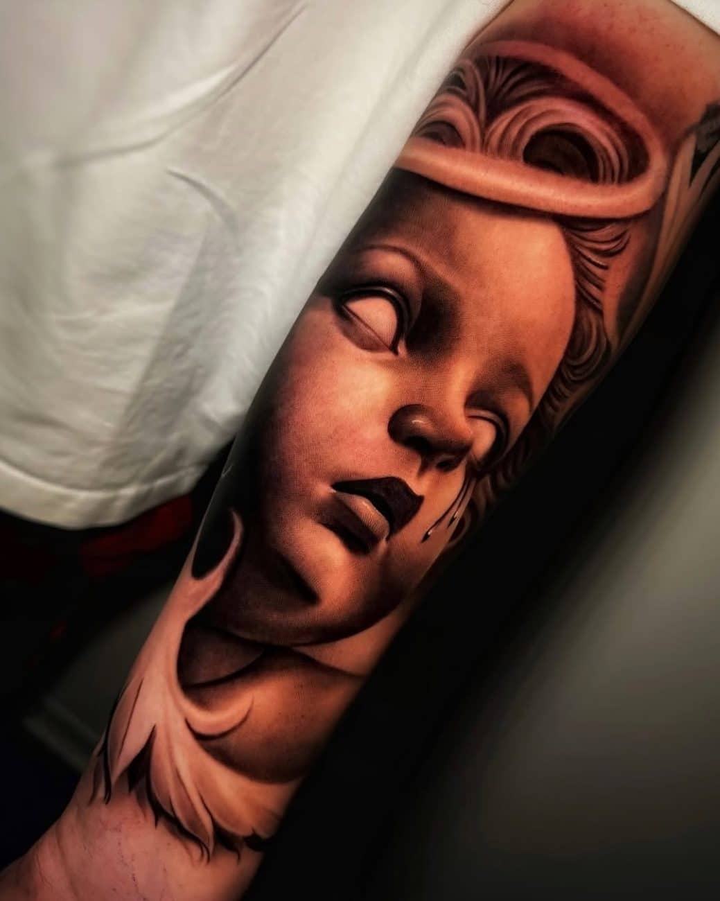 chicano angel portrait tattoo valerio rm