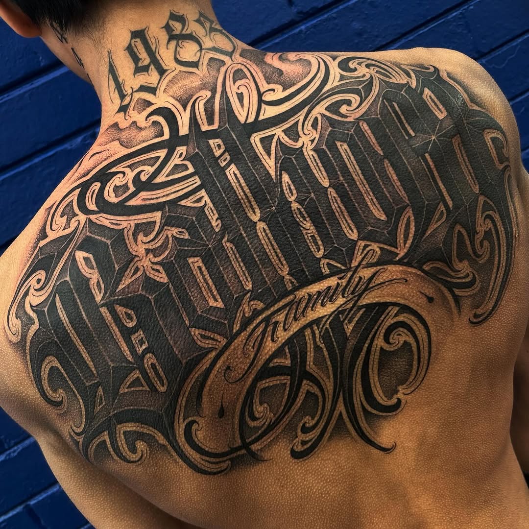 chicano lettering tattoo dope letters tattoo