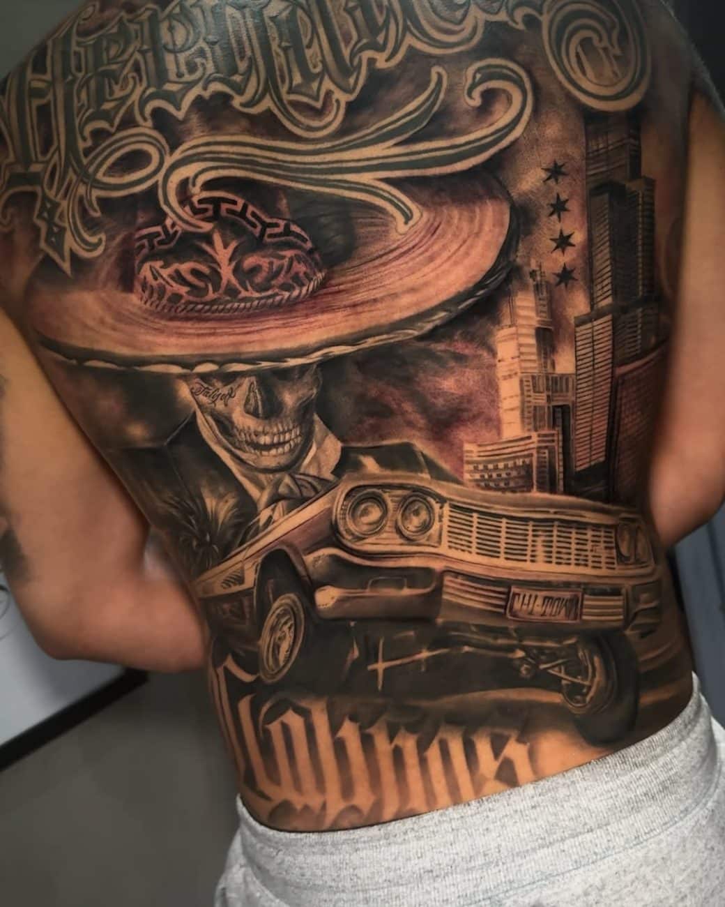 chicano tattoo day of dead nuel ramos