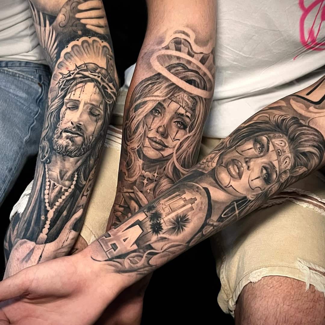 chicano tattoo example yuri petrucci