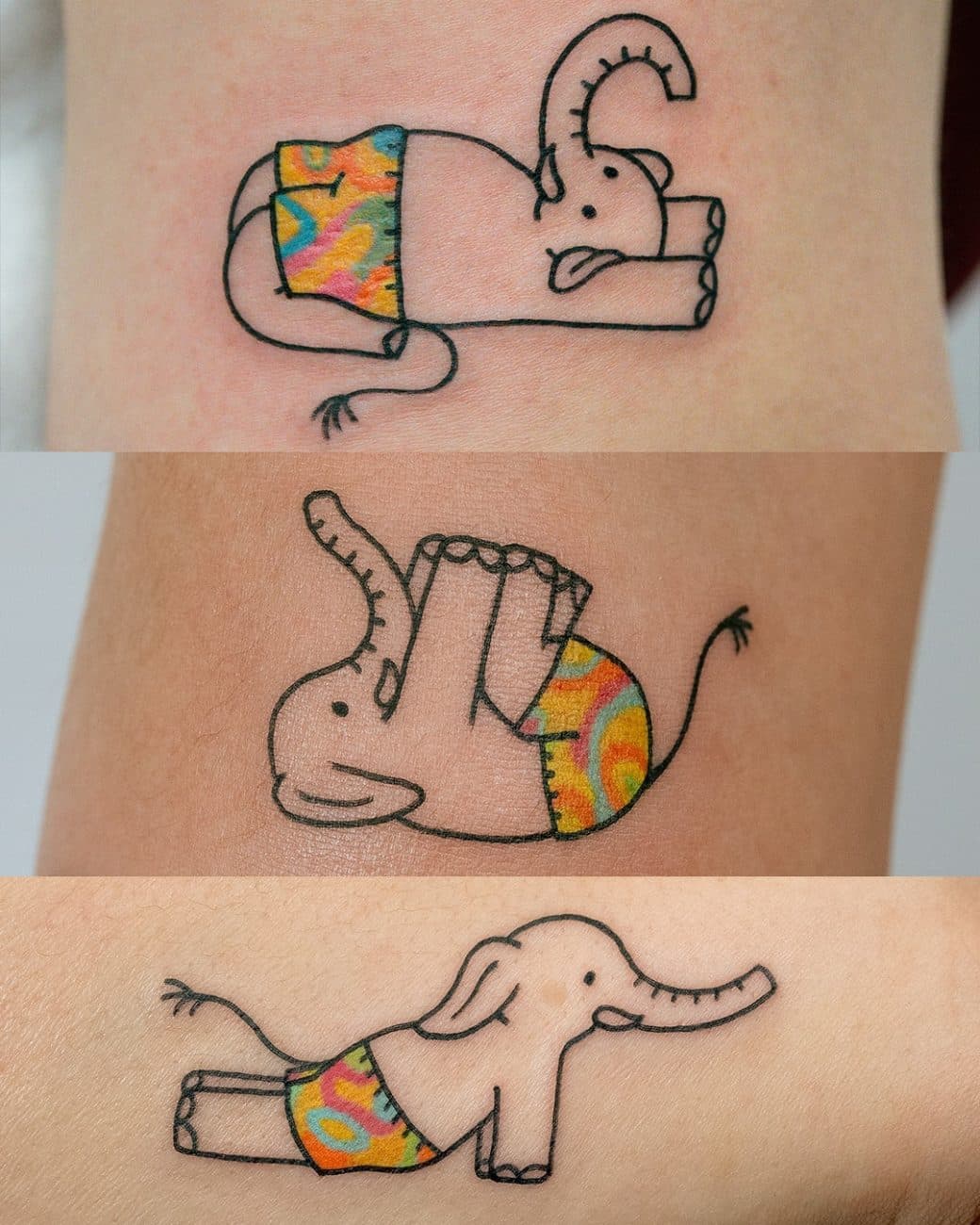 elephant tattoo meaning yoga cartoon tattoo bongkee
