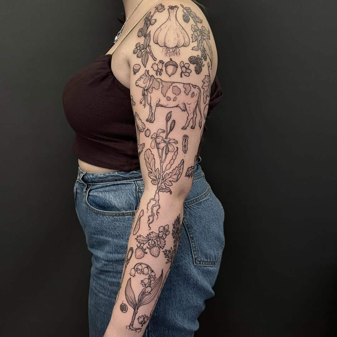 patchwork tattoo botanical farm caleb colpitts