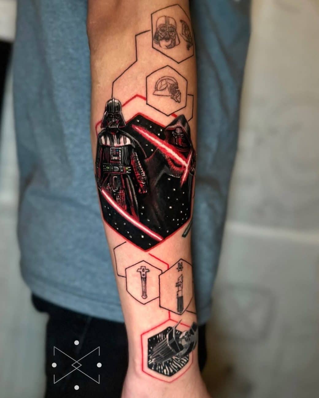 star wars darth vader and first order tattoo cesar c colin