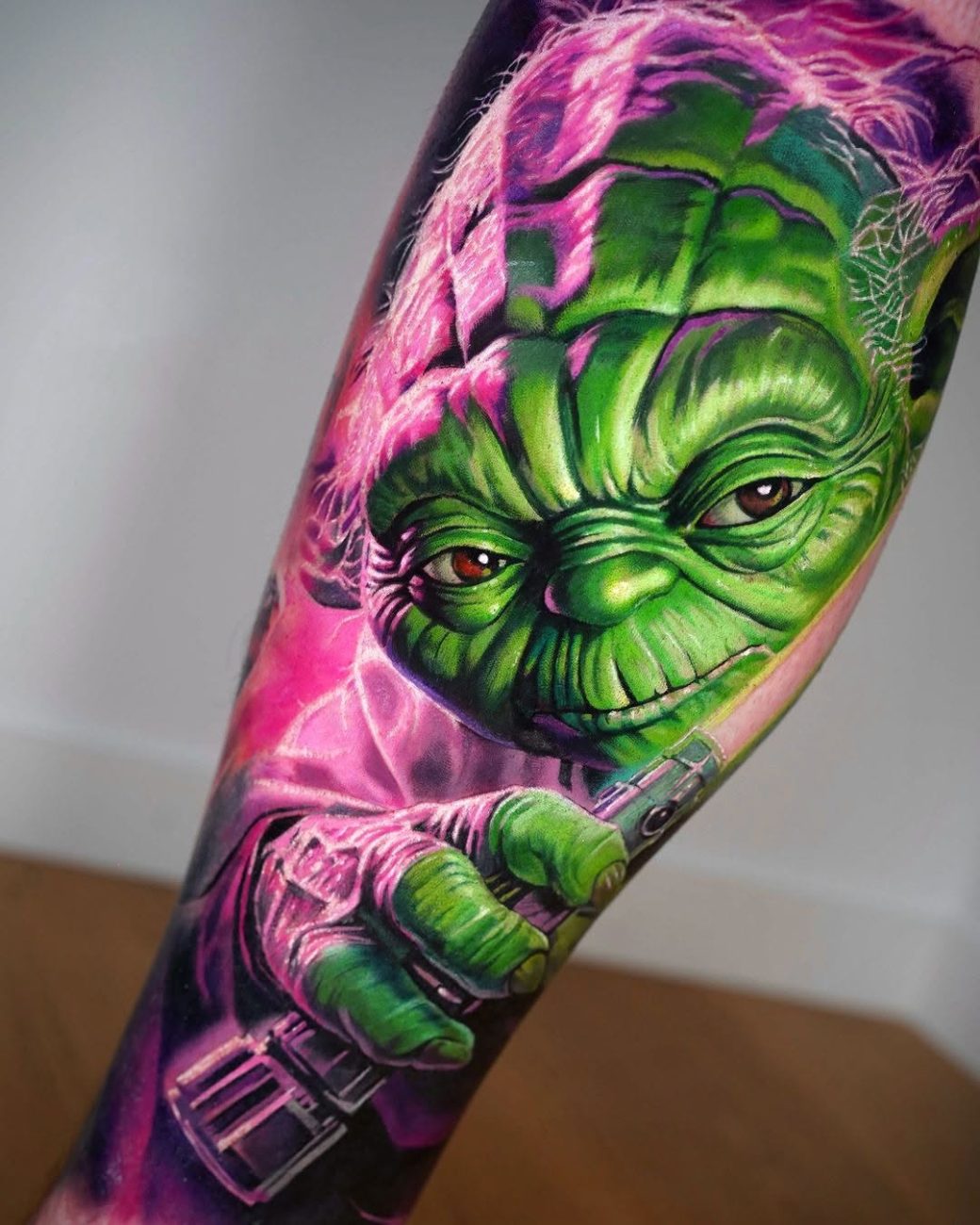 star wars yoda tattoo michael taguet