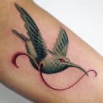 bird tattoo green illustration lighthouse tattoo art studio korea