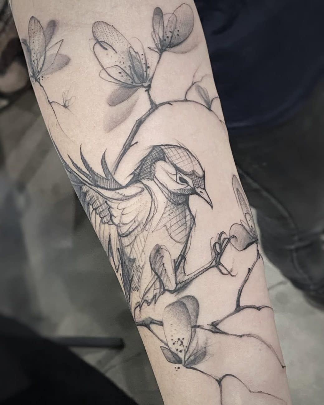 bird tattoos loiseau sketch