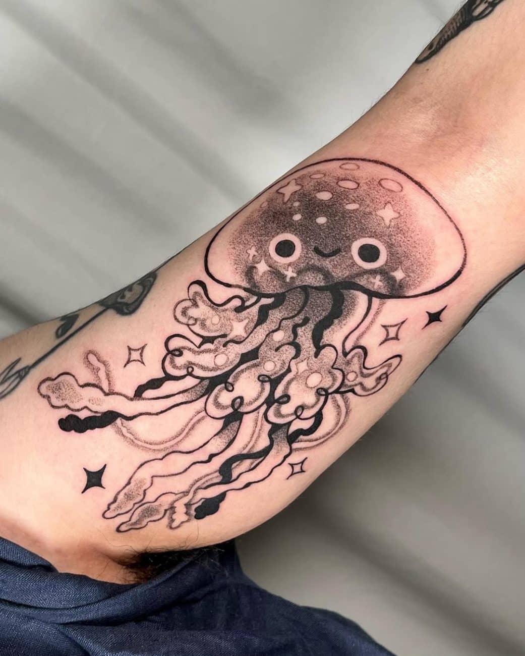 cute and funny jellyfish tattoo adela