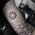 geometric tattoo flower of life arm pattern dana shasho