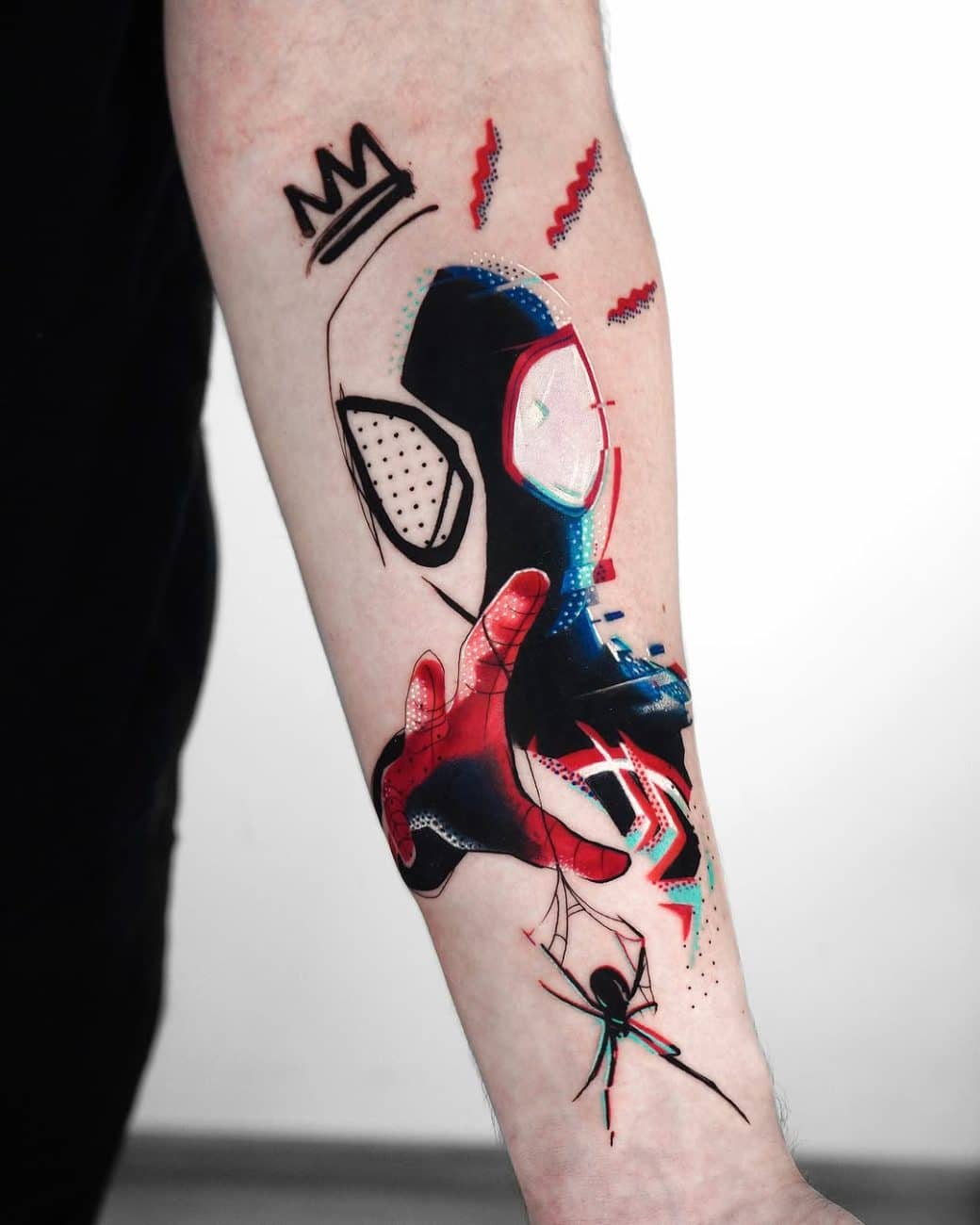 spiderman-glitch-tattoo-fakete-dorina
