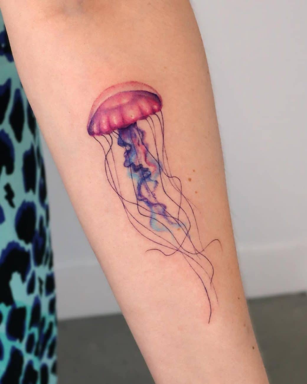 watercolor jellyfish tattoo eunyu