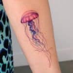 watercolor jellyfish tattoo eunyu