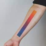 classical gradient tattoo forearm emily kaul