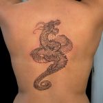 dragon back tattoo women mr finelines