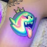 glow in the dark tattoo super mario ghost noil culture