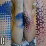 gradient geometric tattoo forearm hami negyokru